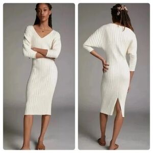 NWT Anthropologie Maeve Maris Midi Sweater Dress, Size Medium